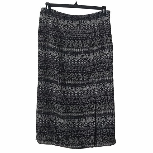 Rena Rowan Semi Sheer Side Slit Maxi Skirt - Picture 1 of 14